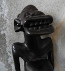African Carved Wood Tribal Figure Sculpture African Spirit Figure Kenya 1970 s