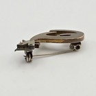 Vintage Metales Casados Mixed Metals Cat Pin Brooch 1 25 x 75  Mexico Signed