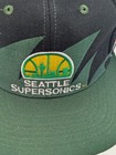 New Rare Vintage Seattle Supersonics Logo Athletic Sharktooth Snapback Cap Hat  