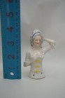 Antique Porcelain German Half Pincushion Doll Figure Victorian Lady Arm Away8030
