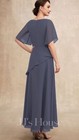 Jj   s House Stormy Scoop Ankle Length Chiffon Mother Of The Bride Dress Size 14