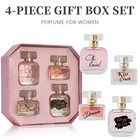 4-piece Set  Women s Eau De Parfuma Spray Gift Box  Long Lasting Fragrance