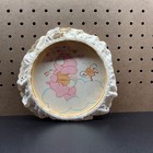 Vintage Care Bear Embroidery Hoop Wall Art Pink Cheer Bear W honey Pot   Bee