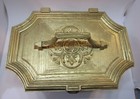Vintage 1980 s Max Klein Sc-2015 Gold And Brown Plastic Sewing Box W Spool Tray