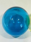 Pair Of Blown Glass Float Fish Net Balls Buoy Nautical Blue Yellow 