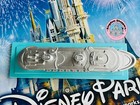 Disney Cruise Line Dcl Scale Model Ship Replica 25th Anniversary Silver   Teal