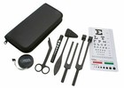 7pc Tactical Black Diagnostic Kit  Tuning Forks  Taylor Hammer  Bandage Scissors