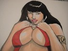 Vampirella Original Art Drawing Sketch Board Signed By The Artist 9x11