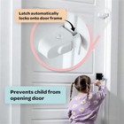 Snap On Door Lock Safety Door Hook For Toddlers cats   Dogs A X8k13923
