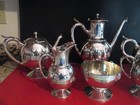 Rare Antique  S p  - Medallion Pattern - Gorham - 6 Pc Coffee   Tea Set - Mint