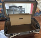 Vintage Samsonite Profile Ii  Brown Train Case Cosmetic Carry-on Mirror No Key