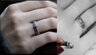 Blade   Bow - Outlander Wedding Ring - Sporran Key Band - Solid Sterling Replica