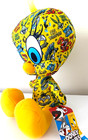Tweety Bird Plush Toy Large 10 Inch   Looney Tunes Sticker Bomb Edition  Nwt