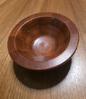 Vintage Mid Century Danish Modern Staved Teak Bowl Flared Rim 7  Catchall Mcm