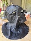 Vintage Soviet Leather Navy  Naval  Protective Hood Mask  Cyclops   Black  Ussr