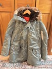 Vtg  1970   s Men   s Medium Usaf Military Cold Weather Parka Type N   3b Coyote Fur
