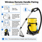 6 Gal Wet Dry Vacuum Carpet Upholstery Shampoo Cleaner 23kpa Remote Blower Hepa
