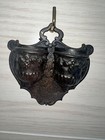 Antique Bradley Hubbard Usa Primitive Cast Iron Stove Wall Match Safe Holder B h