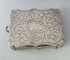 Antique Victorian Silver Vinaigrette By Nathaniel Mills Birmingham 1848