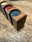 Drueke 48 Pc 1940s-1950s Poker Chips With Original Wood Holder