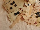 Lot Of Vintage Clothing Buttons  Unused   On Cards  partial Sets  Still Mounted