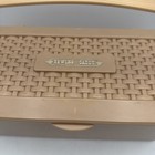 Vintage Plastic Sewing Organizer Caddy Storage Beige Magnetic Holder