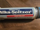 Full 1985 Vintage Alka-seltzer Tablets Original Box Glass Bottle 80s