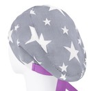 Scrub Hat  Gray Cotton Scrub Cap  Scrub Hats For Women  Surgery Caps Stars