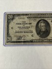 1929  20 T1 Twenty Dollar Brown Seal - Philadelphia  Pennsylvania   Circulated
