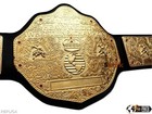 Big Gold World Heavyweight Title With Rope Border Brass 6mm And 3mm Leather New
