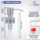Stainless Steel Soap And Lotion Dispenser Pumps  For Your Bottles  chrome  2    