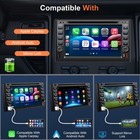 Double Din Car Stereo Radio With Cd dvd Player  Voice Control Carplay   Andro   