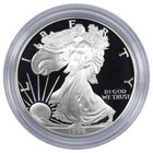 1996-p Proof  1 American Silver Eagle Box  Ogp   Coa