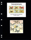  8 00 Scott Value - 2005 Tanzania Butterflies 2 S s Africa Scarcer Cv Mnh Nh Umm