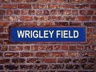 Wrigley Field Street Sign Chicago Cubs Baseball Road
