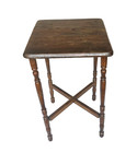 Antique Mahogany Wood Display Plant Stand Side Table Vintage