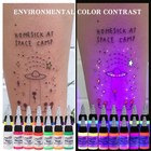 14 Color Fluorescent Tattoo Ink Set 15ml Bottles - Professional Pigment Kit