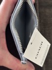 Nwt Coach Zip Card Case Rare Pale Blue Soft Washed Sig C Denim    Leather Ck503