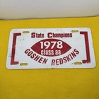 Goshen  Redskins 1978 High School Football Class Aa State Champs License Plate