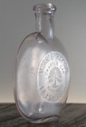 Rare Morris Henoch Charter Oak Whiskey Pumpkinseed Flask Laporte In Ind Indiana