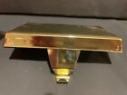 Holiday Home Stocking Hanging Holders Gold Heavy Weight Set Of Two
