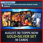 Topps Marvel Now August 30-gold silver Set-18 Cards-topps Marvel Collect