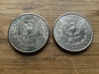 Us Morgan Silver Dollars 2 Coins Circulated Details Pre 1904 Lot S5
