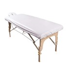 White Waterproof Massage Table Cover With Fitted Sheet   Face Rest  Washable