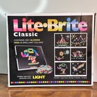 214 Pegs Magic Screen Retro Style Lite Brite Kids Toy Fun Light Bright Game Set