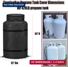 420lb Propane Tank Cover Heavy Duty 1200d Built-in Anti-freezing Felt