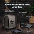 Smell Proof Bag Large 50ml Container Combination Lock Black Hgc1 Herb Guard Case