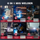 Arccaptain 200a Mig Welder 6 In 1 Gas flux Core Mig stick lift Tig spot 110 220v