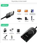 Sound Card Usb Audio Interface External 3 5mm Microphone Audio Adapter Soundcard