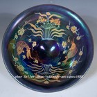 7 4  Old Chinese Song Dynasty Jian Kiln Porcelain Gilt Fish Bowl Bowls